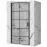 Sprchové dvere Molier 100x190 black Rea K6963