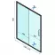 Sprchové dvere Rapid Slide 140x195 black Rea K6404,6