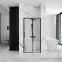 Sprchové dvere Rapid Slide 150x195 black Rea K6405,3