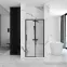 Sprchové dvere Rapid Slide 160x195 black Rea K6406,4