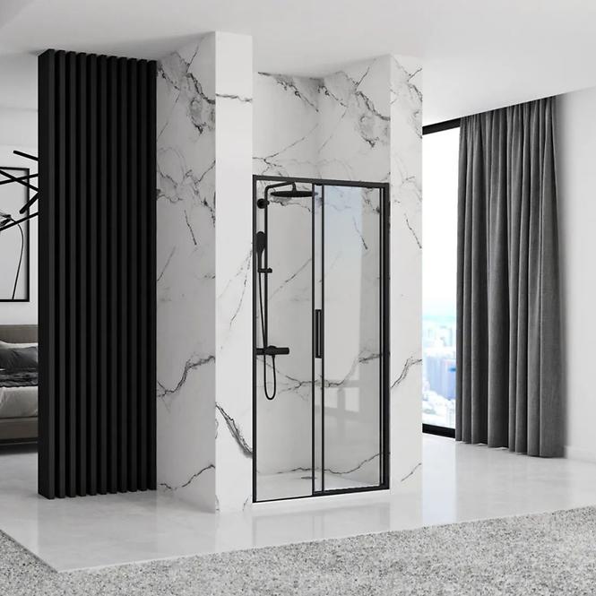 Sprchové dvere Rapid Slide 160x195 black Rea K6406,5
