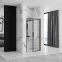 Sprchové dvere Rapid Slide 160x195 black Rea K6406,5