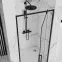 Sprchové dvere Rapid Swing 80x195 black Rea K6408,6
