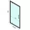 Sprchové dvere Rapid Swing 80x195 black Rea K6408,7