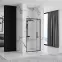 Sprchové dvere Rapid Swing 90x195 black Rea K6409,3