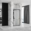 Sprchové dvere Rapid Swing 90x195 black Rea K6409,4