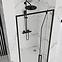Sprchové dvere Rapid Swing 90x195 black Rea K6409,6