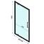 Sprchové dvere Rapid Swing 90x195 black Rea K6409,7