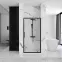 Sprchové dvere Rapid Swing 100x195 black Rea K6410,2