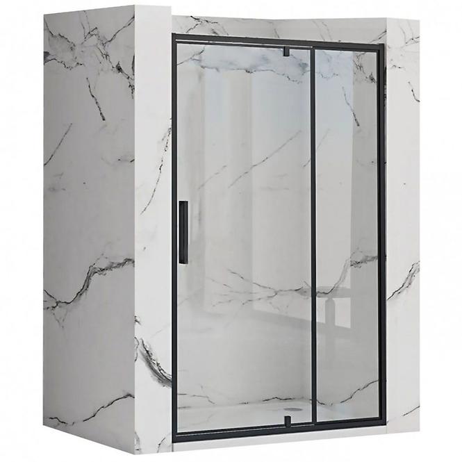 Sprchové dvere Rapid Swing 120x195 black Rea K6413
