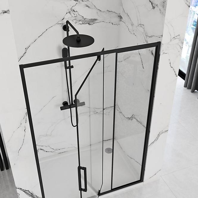 Sprchové dvere Rapid Swing 120x195 black Rea K6413