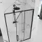 Sprchové dvere Rapid Swing 120x195 black Rea K6413,3