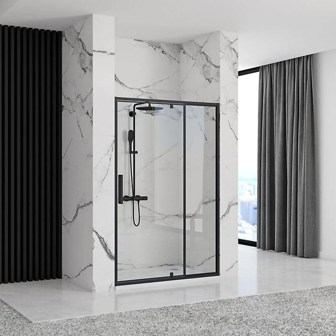 Sprchové dvere Rapid Swing 120x195 black Rea K6413