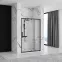 Sprchové dvere Rapid Swing 120x195 black Rea K6413,4