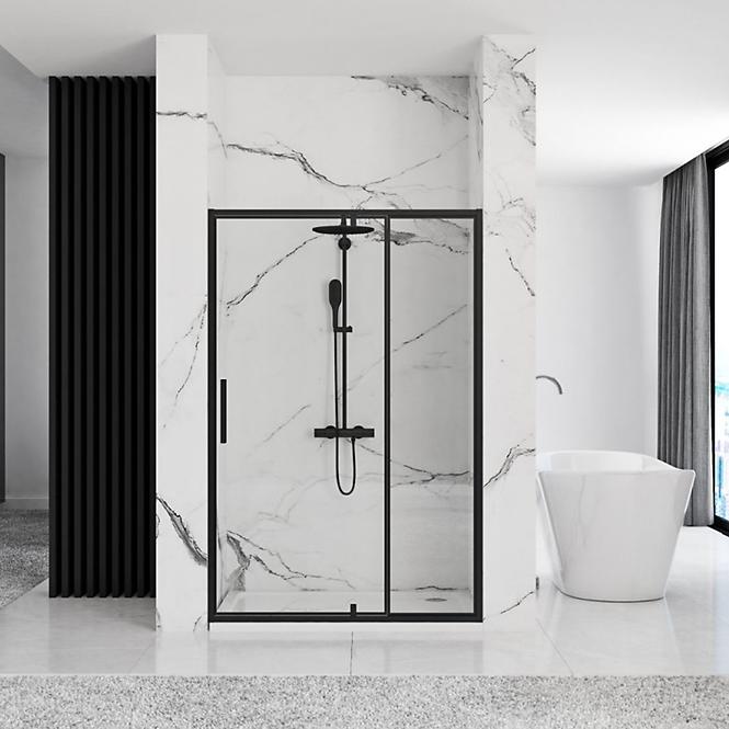 Sprchové dvere Rapid Swing 120x195 black Rea K6413