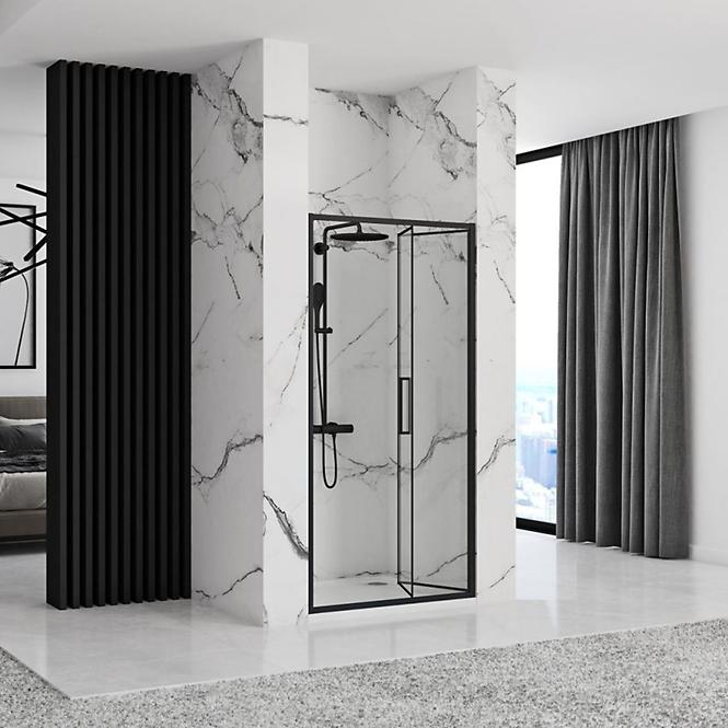 Sprchové dvere Rapid Fold 80x195 black Rea K6418