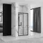Sprchové dvere Rapid Fold 80x195 black Rea K6418,7