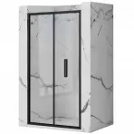 Sprchové dvere Rapid Fold 90x195 black Rea K6418