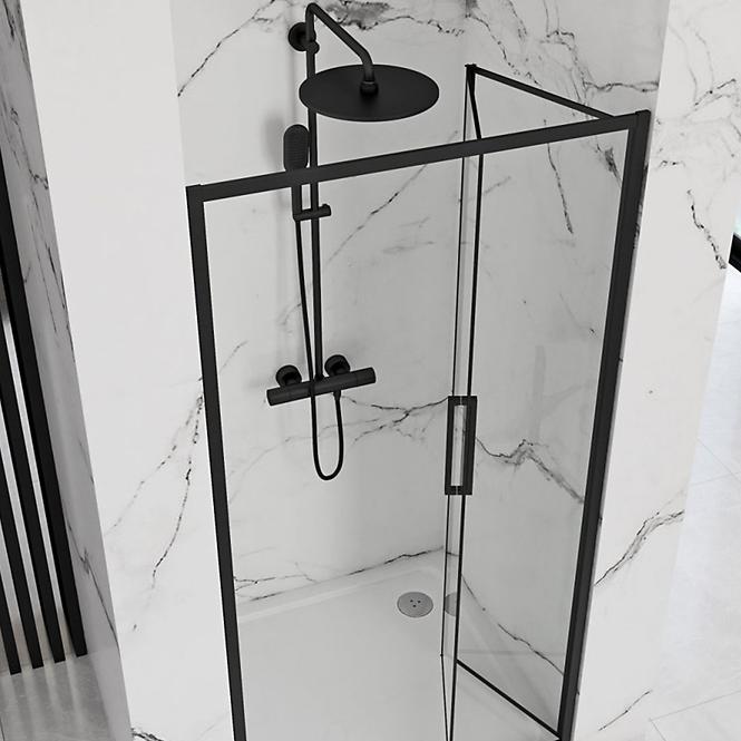 Sprchové dvere Rapid Fold 90x195 black Rea K6418