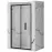 Sprchové dvere Rapid Fold 100x195 black Rea K6418