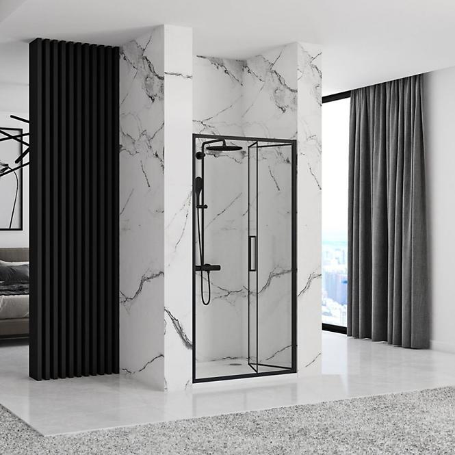 Sprchové dvere Rapid Fold 100x195 black Rea K6418