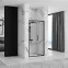 Sprchové dvere Rapid Fold 100x195 black Rea K6418,2