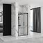 Sprchové dvere Rapid Fold 100x195 black Rea K6418,2