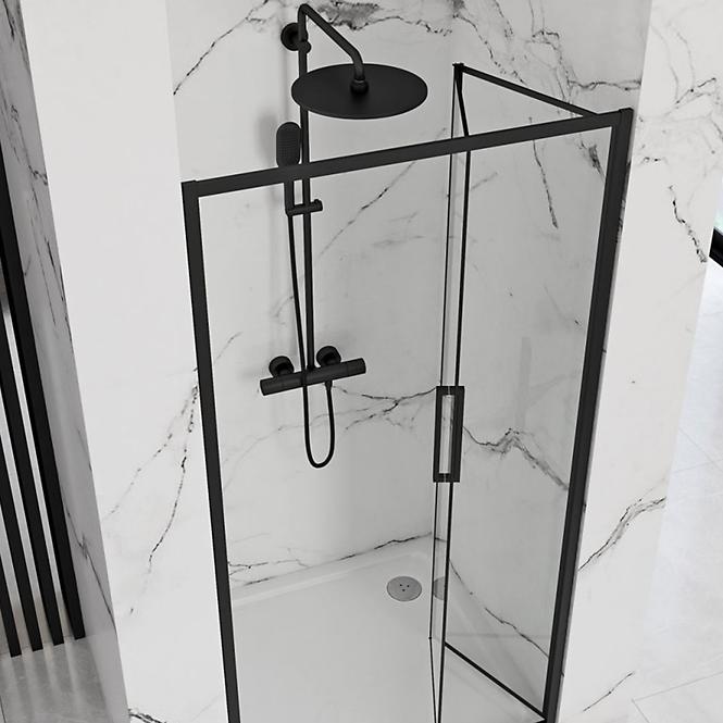 Sprchové dvere Rapid Fold 100x195 black Rea K6418,5