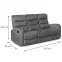Pohovka Elena šedá s funkciou relax,8