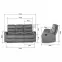 Pohovka Elena šedá s funkciou relax,9