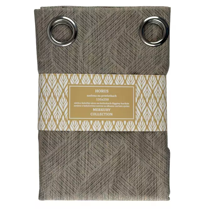 Záves na priechodkách Horus 135x250 sivá Merkury Home