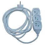 Predlžovací kábel 3G 3X1 Z/U 5M 34350 biely