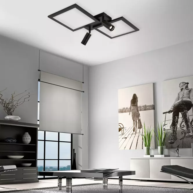Stropnica BINGO BLACK AC-BILED32BL LED PL4