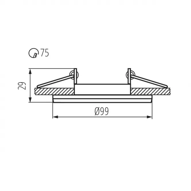 Stropné svietidlo Colie DTO-B 26743