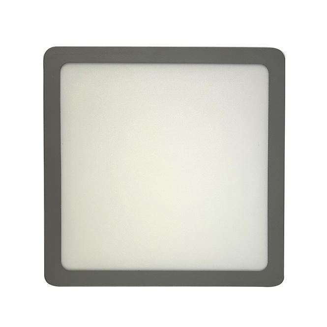 LED panelový blok 18W 4200K štvorcová svetlo šedá