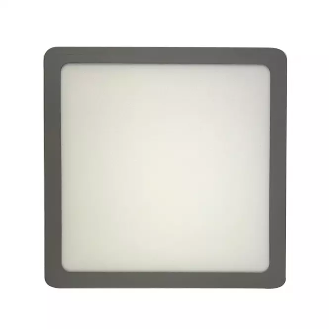 LED panelový blok 24W 4200K štvorcová svetlo šedá