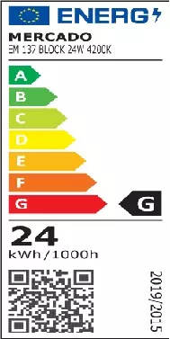 LED panelový blok 24W 4200K štvorcová svetlo šedá,5