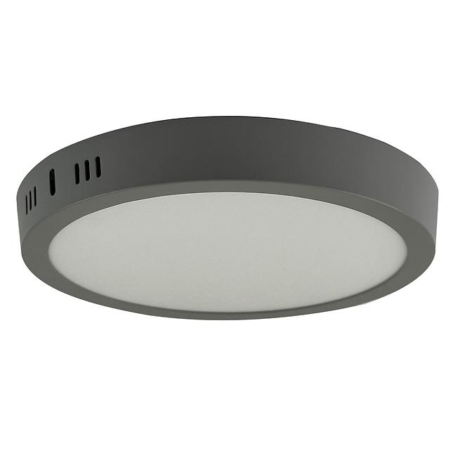 LED kruhový panel 18W 4200K okrúhly svetlo šedá