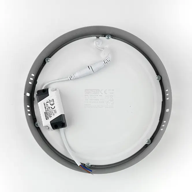 LED okrúhly panel 18W 4200K svetlosivý