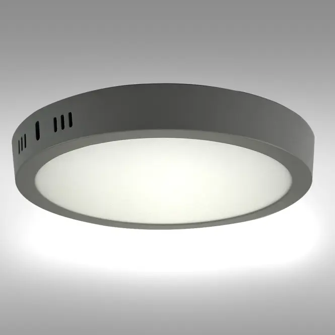 LED okrúhly panel 18W 4200K svetlosivý