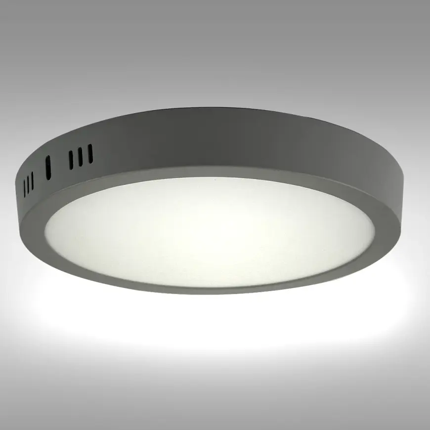 LED okrúhly panel 18W 4200K svetlosivý