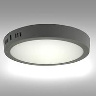 LED kruhový panel 24W 4200K okrúhly svetlo šedá