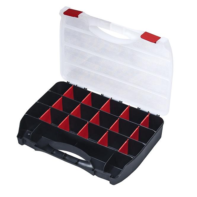 Organizér na náradie Domino 36 čierny 364x268x66 mm
