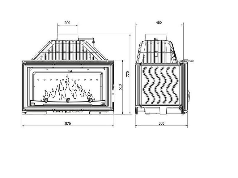 Krbová vložka W15 16,3 kW Eco