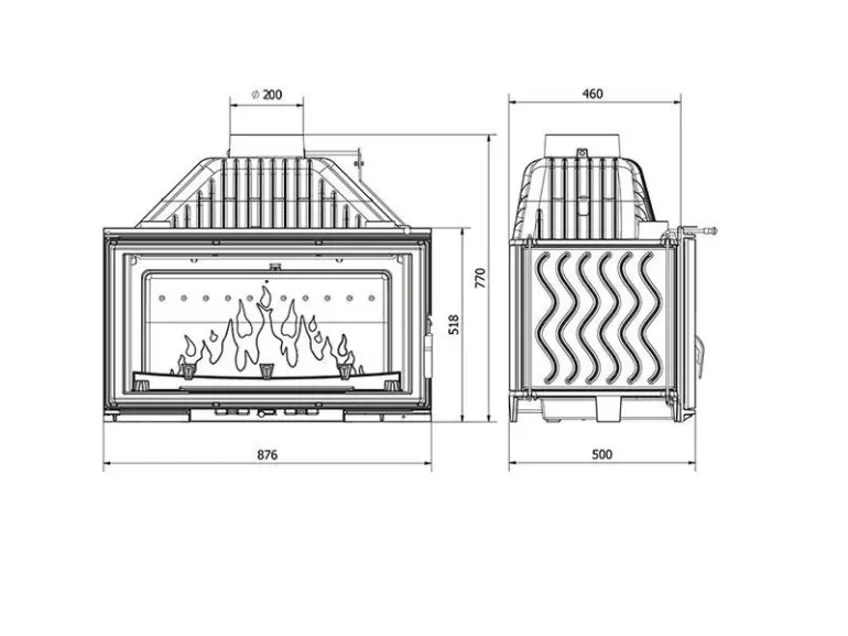 Krbová vložka W16 16,3 kW Eco