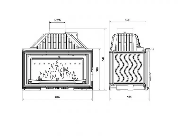 Krbová vložka W16 16,3kW Eco