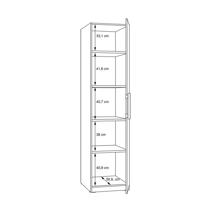 Skriňa Cadixo cdxs81-d78 dub artisan,6