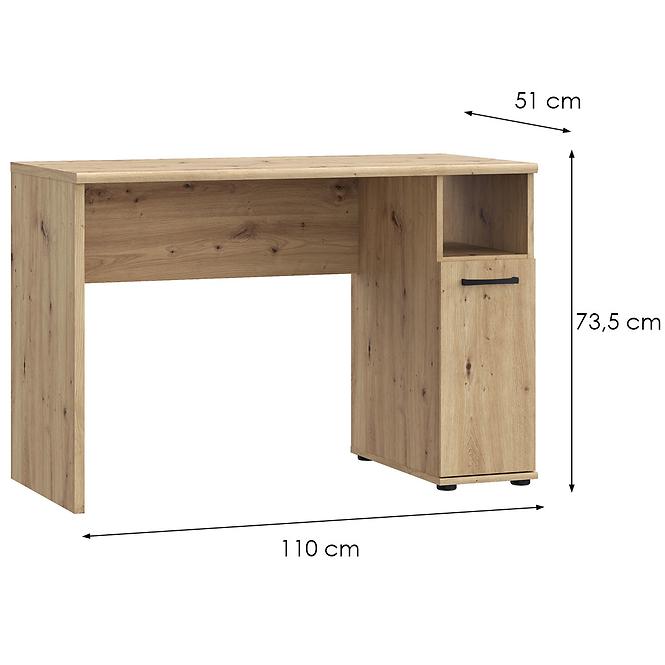 Písací stôl NIKO cplb21n-d78 dub artisan 042025