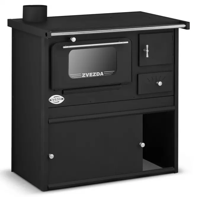 Sporák na tuhé palivo  ZVEZDA CLASSIC SP 6kW ľavý Eco