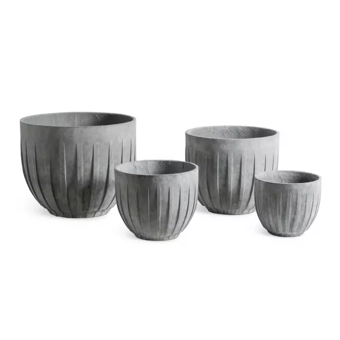 Obal na kvetináč 101699 starožitná sivá 45x38h